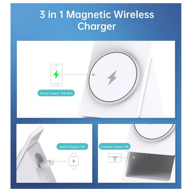 Беспроводное зарядное устройство для Choetech T600-F 15W.