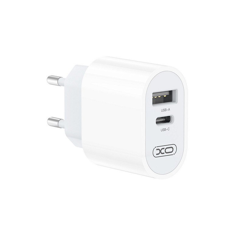 Сетевое зарядное устройство для XO L97 (1USB-С, 1USB, 2.4А) White (L97.white)