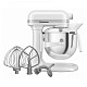 Кухонний комбайн KitchenAid Heavy Duty 6,6 л 5KSM70JPXEWH з підйомною чашею, білий