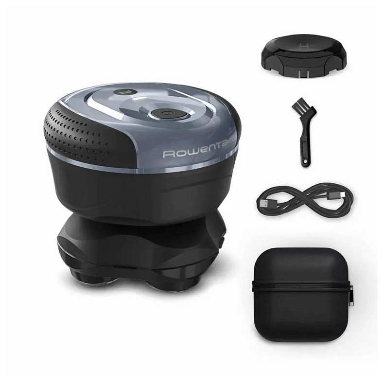 Бритва електр. для голови Rowenta роторна Gentle Bald, бритв.головок-5, Li-Ion, сух.+волог., чорно-