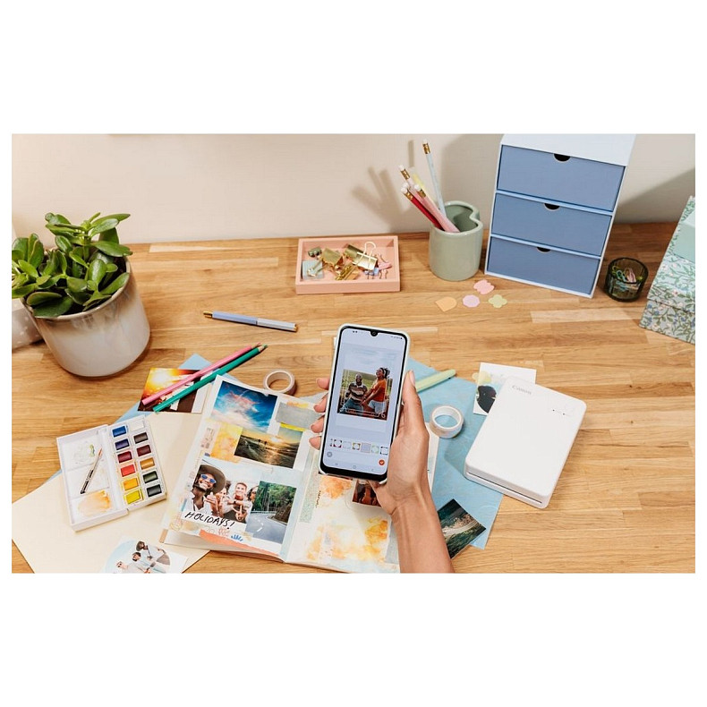 Фотопринтер Canon SELPHY Square QX20 White