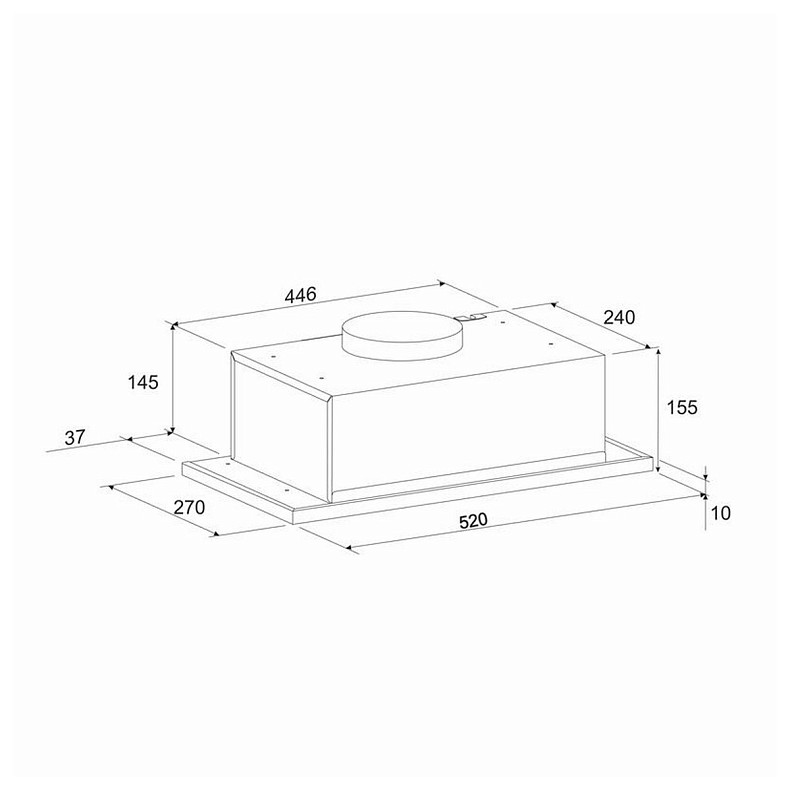Вытяжка Eleyus Into 700 52 WH