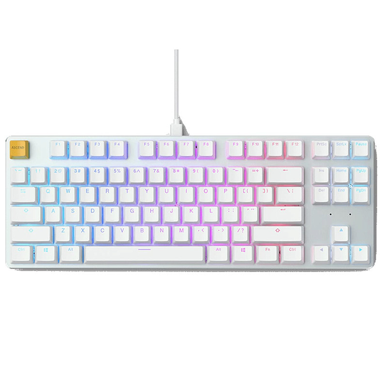 Клавіатура GLORIOUS GMMK TKL, white (GLO-GMMK-TKL-BRN-W)