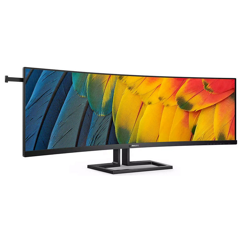 TFT 44,5" Philips 45B1U6900C, Dual QHD, VA, изгн., 2xHDMI, DP, USB-C, RJ-45, USB-hub, HAS, цв.
