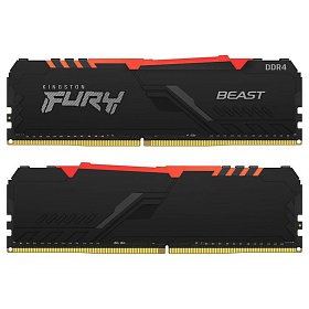 ОЗУ Kingston Fury Beast DDR4 32GB (2x16GB) 3200 MHz RGB (KF432C16BB1AK2/32)