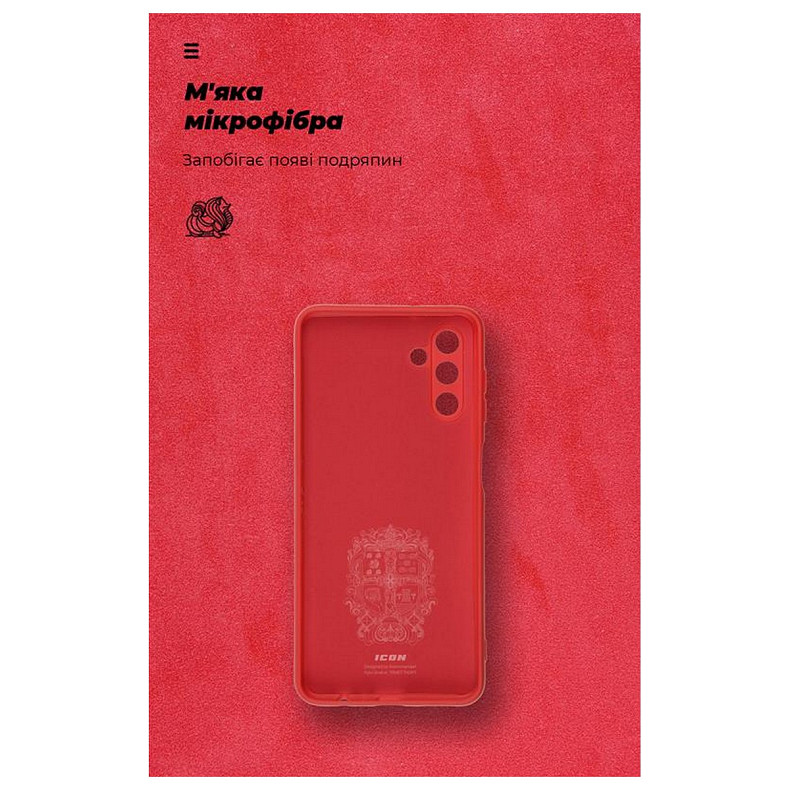 Чохол-накладка Armorstandart Icon Samsung Galaxy A04s SM-A047/A13 5G SM-A136 Camera cover Red