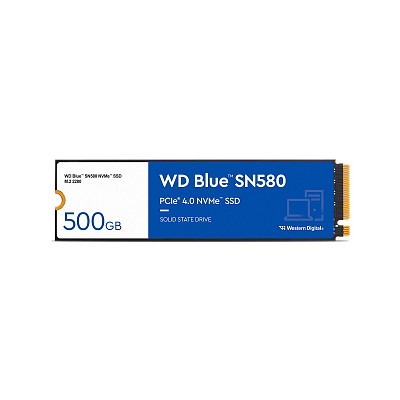 Накопичувач SSD WD Blue SN580 500GB M.2 2280 PCIe 4.0 x4 3D TLC (WDS500G3B0E)