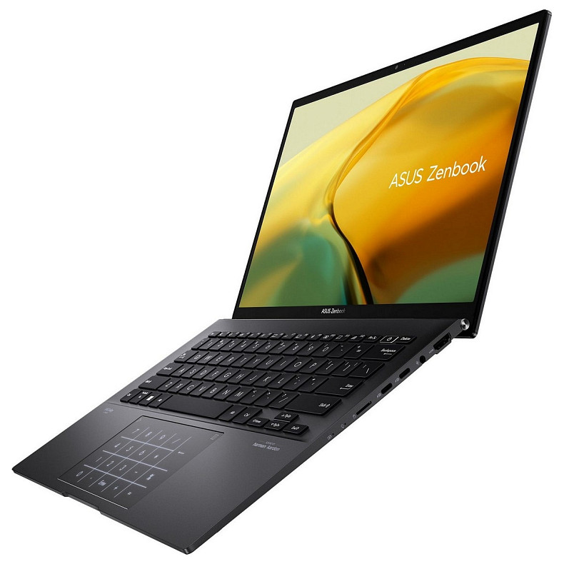 Ноутбук ASUS Zenbook 14 UM3402YA-KP752 14" WQXGA IPS, AMD R5-7430U, 16GB, F1TB, UMA, NoOS, Черный
