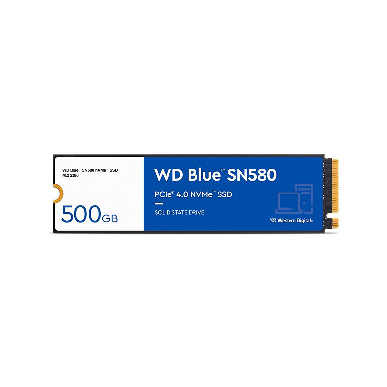 Накопитель SSD WD Blue SN580 500GB M.2 2280 PCIe 4.0 x4 3D TLC (WDS500G3B0E)