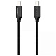 Кабель USB 3.1 Gen2 Type-C M-M, 2.0 м, (100W,4K60Hz) оплетка, черный Choetech