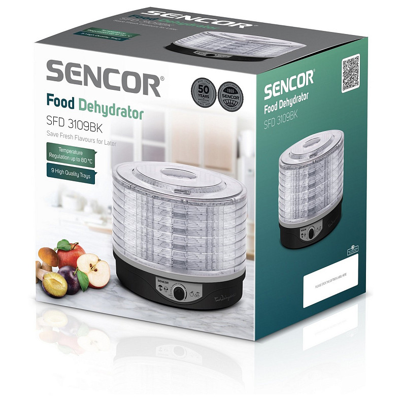 Сушка для продуктів Sencor SFD3109BK