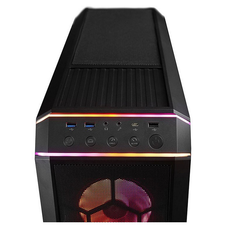 Корпус Chieftec STALLION 3 GP-03B-UC-OP 4x120mm A-RGB, USB-C, ATX, без БП, Black