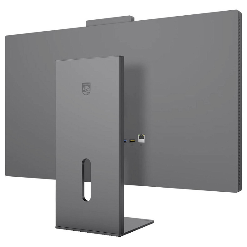 Монитор Philips 27" 27E3U7903, 5K UHD, IPS, HDMI, DP, USB-C, RJ-45, USB-hub, Cam, HAS, Pivot, серый