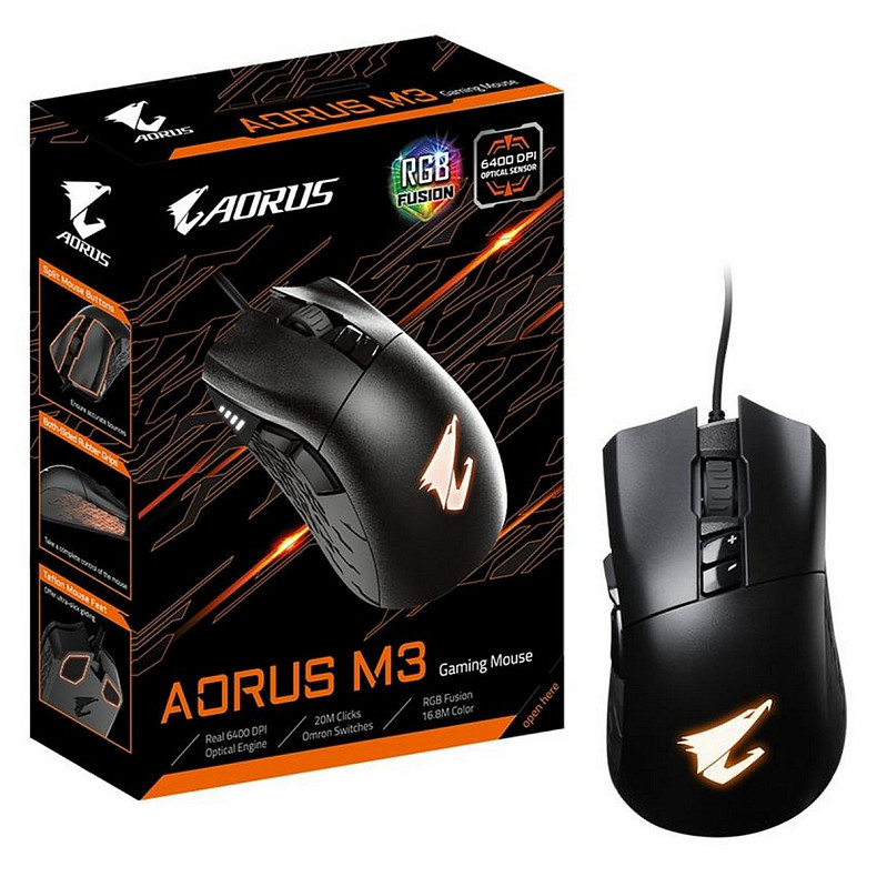 Мышка Gigabyte Aorus M3 RGB Black