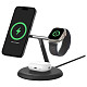 Зарядний пристрій бездротовий Belkin 3в1 Magnetic Adjustable Pad Qi2 15Вт, чорний