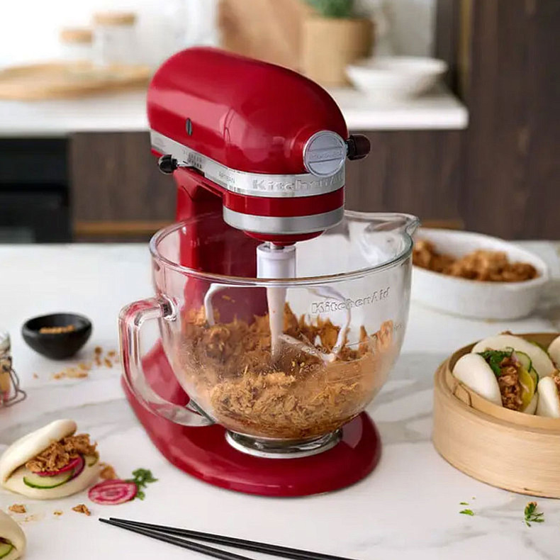 Кухонний комбайн KitchenAid Artisan 4,8 л 5KSM175PSEER з відкидним блоком червоний