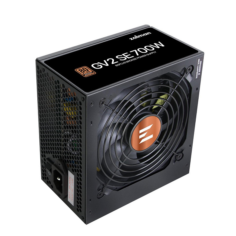 Блок живлення Zalman GV2SE (700W) 88%, 80+ Bronze, 120мм, 1xMB 24pin(20+4), 1xCPU(4+4 pin + 8pin),