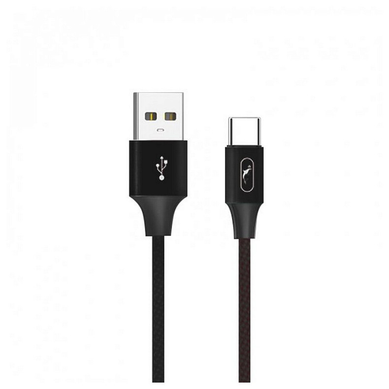 Кабель SkyDolphin S55T Neylon USB - Type-C USB (M/M), 1 м, Black (SDUSB-000436)