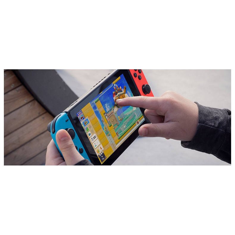 Портативна ігрова приставка Nintendo Switch with Neon Blue and Neon Red Joy-Con 