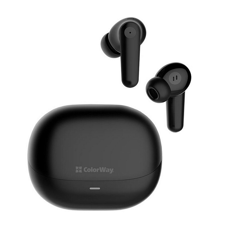 Навушники СolorWay Slim TWS-1 Earbuds Long Life Black (CW-TWS1BK1)