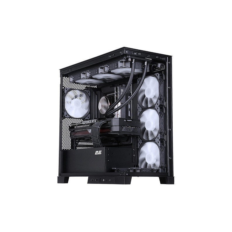 Корпус 2E Gaming Fantom GK701B, без БП, 2xUSB 3.0, 1xUSB Type-C, 4x120mm ARGB, controller with remote