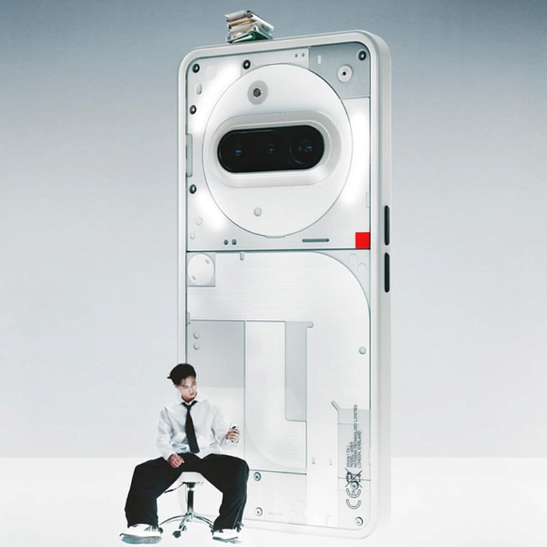 Смартфон Nothing Phone (3a) 8/128GB White