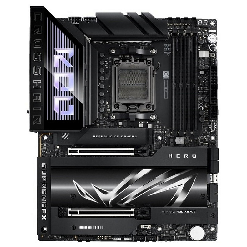 Материнская плата ASUS ROG CROSSHAIR X870E HERO sAM5 X870E 4xDDR5 M.2 HDMI WiFi BT ATX