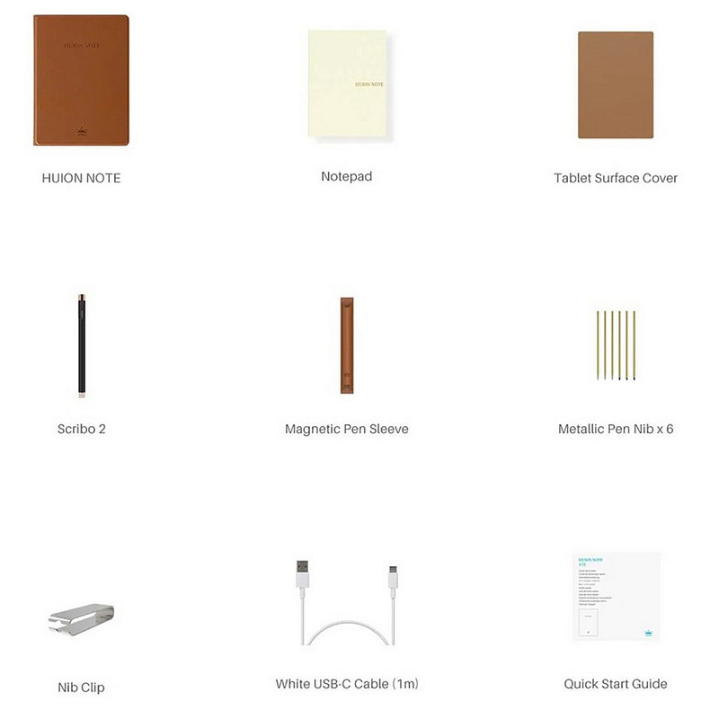 Графический планшет Huion Note X10 Brown