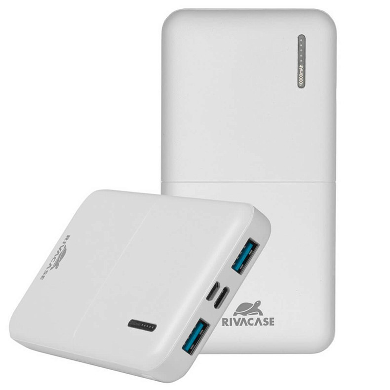 Универсальная мобильная батарея Rivacase Rivapower VA2532 QC3.0 PD3.0 20W 10000mAh White