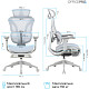 Крісло офісне OfficePro Elite OC950GLB Gray/Light Blue