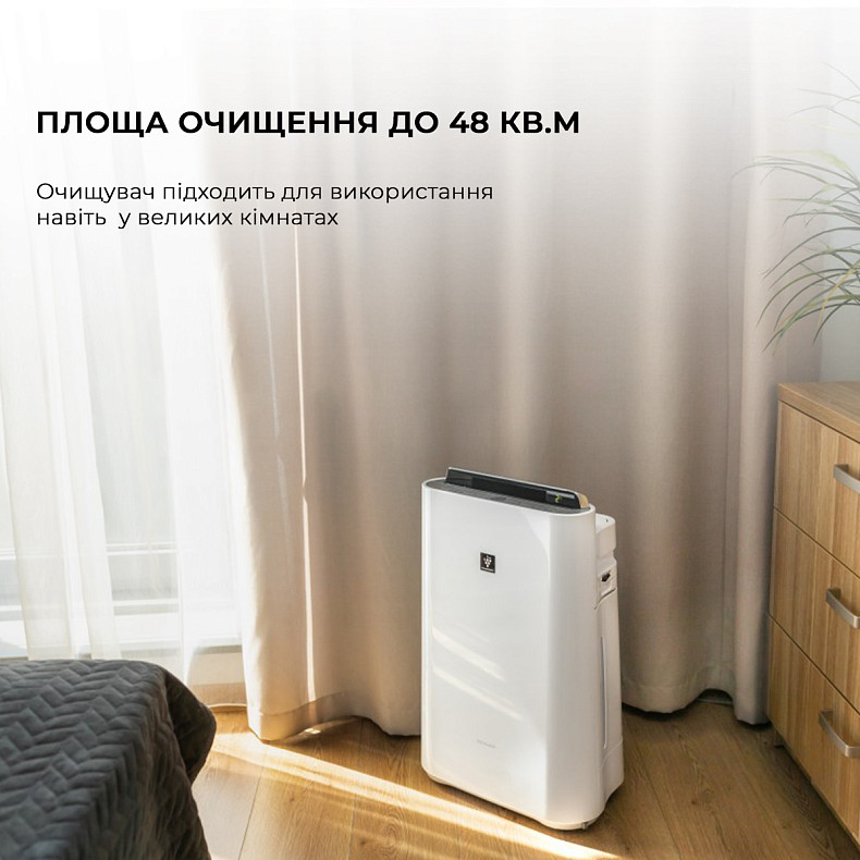 Воздухоочиститель с функцией увлажнения Sharp KC-D60EUW