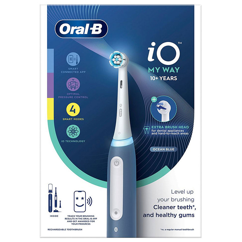 Зубная щетка Braun Oral-B iO Series 4 My Way iOG4K.2N6.1DK (10+) Ocean Blue