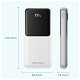 УМБ Vention 10000mAh 22.5W 3A PD,Micro-USB,USB-C,2xUSB-A,Built-in USB-C+Lightning Cables White