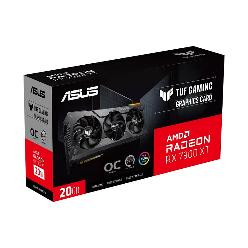 Відеокарта AMD Radeon RX 7900 XT 20 GB GDDR6 TUF Gaming OC Asus (TUF-RX7900XT-O20G-GAMING)