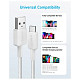 Кабель ANKER 322 USB-A to USB-C - 1.8m Nylon (Белый)