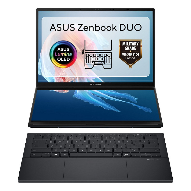 Ноутбук ASUS Zenbook Duo UX8406CA-QL047X 14" FHD Touch OLED, Intel Ultra 9285H, 32GB, F2TB, UMA, Wi