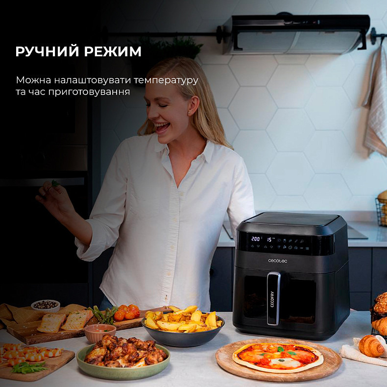 Мультипечь (аэрогриль-фритюрница) CECOTEC Cecofry Experience Window 6000