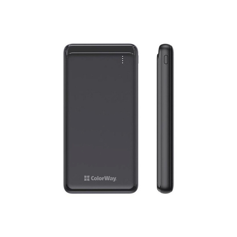 Универсальная мобильная батарея ColorWay Slim PD 10000mAh Black (CW-PB100LPG3BK-PD)