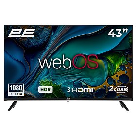 Телевізор 43" 2E LED FHD 60Hz Smart WebOS Black (2E-43A07KW)