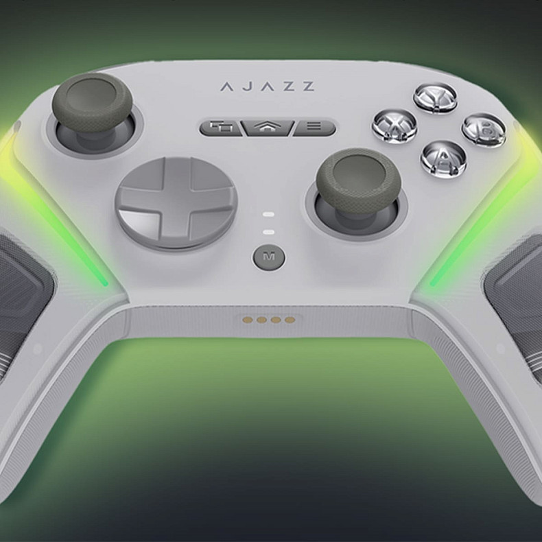 Бездротовий геймпад з док-станцією Ajazz GP100 Set White (GP100S-W)