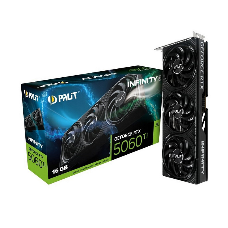 Відеокарта Palit Infinity 3 GF RTX 5060 Ti 16GB GDDR7 (NE7506T019T1-GB2061S)