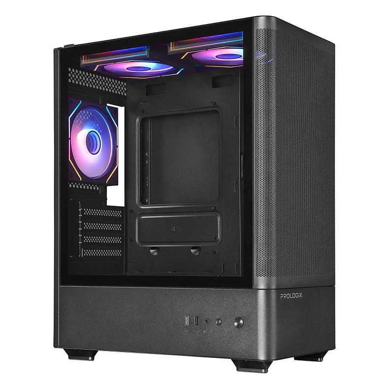 Корпус Prologix Lumi GM-01MAB Mesh Black