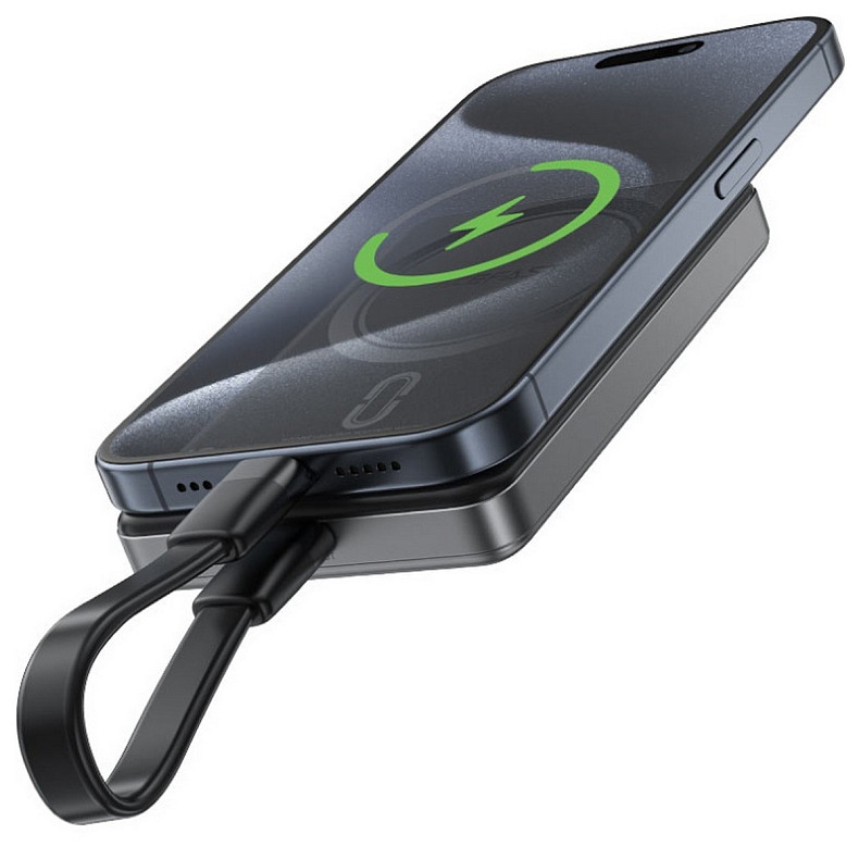 УМБ Acefast Magnetic Wireless 10000mAh 20W PD, QC 3.0, QI 15W M12 Black