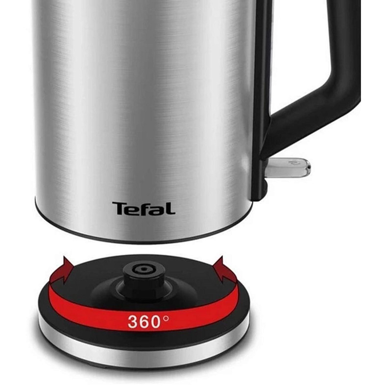 Електрочайник Tefal Bronx Electric, 1.7л, нерж. сталь, сірий