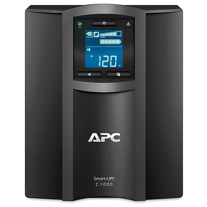 Источник бесперебойного питания APC Smart-UPS C 1000VA/600W, LCD, USB, SmartConnect, 8xC13