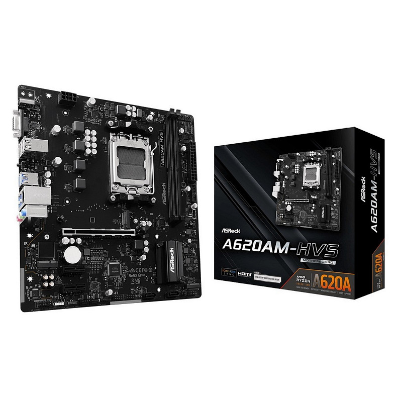 Материнская плата ASRock A620AM-HVS Socket AM5