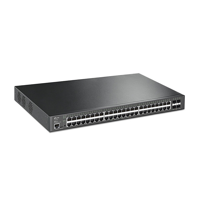 Коммутатор TP-LINK SG3452XP 48xGE (48xPoE), 4xSFP+, 500Вт, Управляемый L2