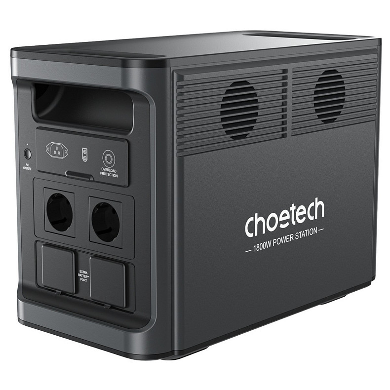 Зарядная станция Choetech BS065 1800Вт (1536Вт/ч) AC, LiFePo4, MPPT, UPS, USB-C PD100 Вт