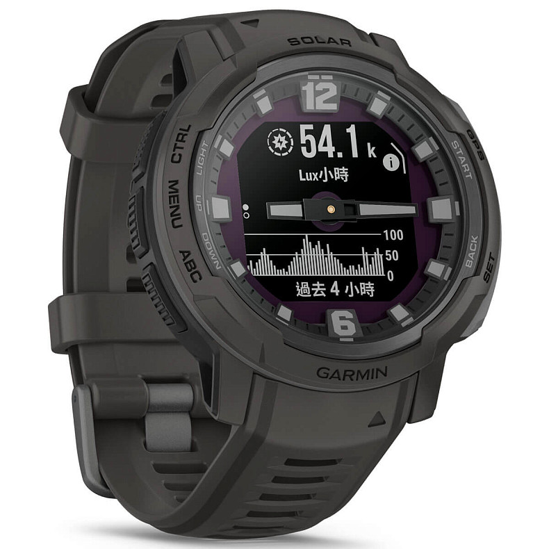 Спортивний годинник GARMIN Instinct Crossover Solar Graphite