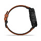 Спортивные часы Garmin Fenix 6X Sapphire Black DLC with Chestnut Leather Band